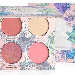 Geranium + Glow - Blush & Highlight Palette HELIOPINK